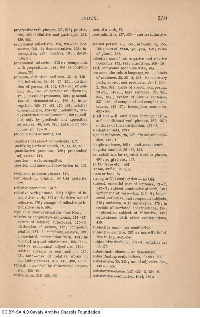 19 x 13 εκ. 2 σ. χ.α. + XII σ. + 260 σ. + 2 σ. χ.α., όπου στο φ. 1 κτητορική σφραγίδα CPC 